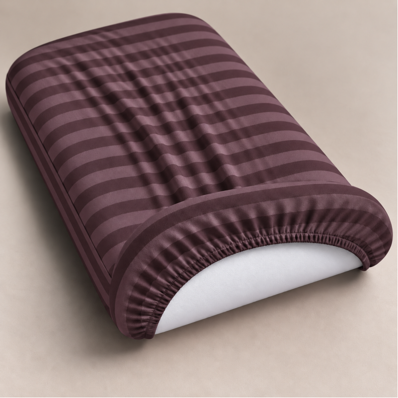 Комплект постельного белья в кроватку 90*110 Satin Stripe 30-0008 Smoky Pink - 3