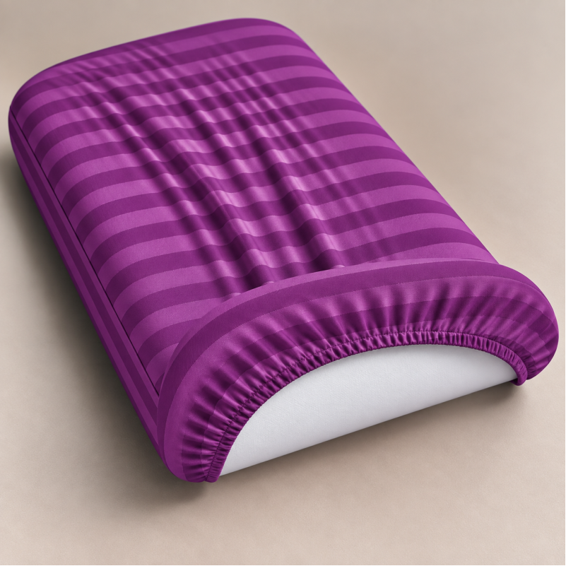 Комплект постельного белья в кроватку 90*110 Satin Stripe 30-0009 Purple - 3