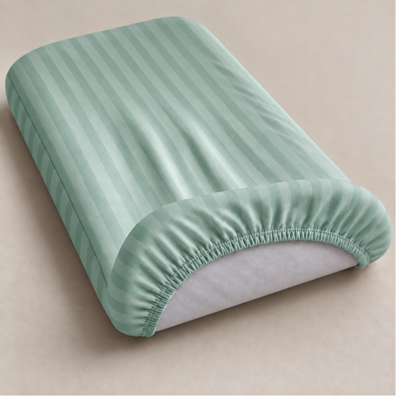 Комплект постельного белья в кроватку 90*110 Satin Stripe 30-0013 Azure - 3