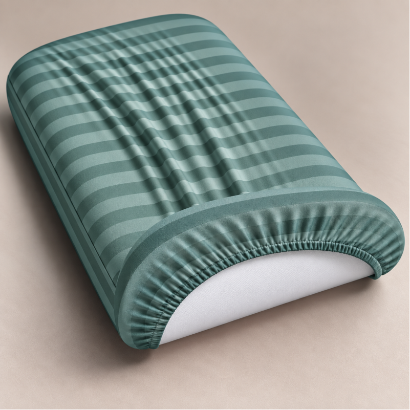 Комплект постельного белья в кроватку 90*110 Satin Stripe 30-0015 Green Wave - 3