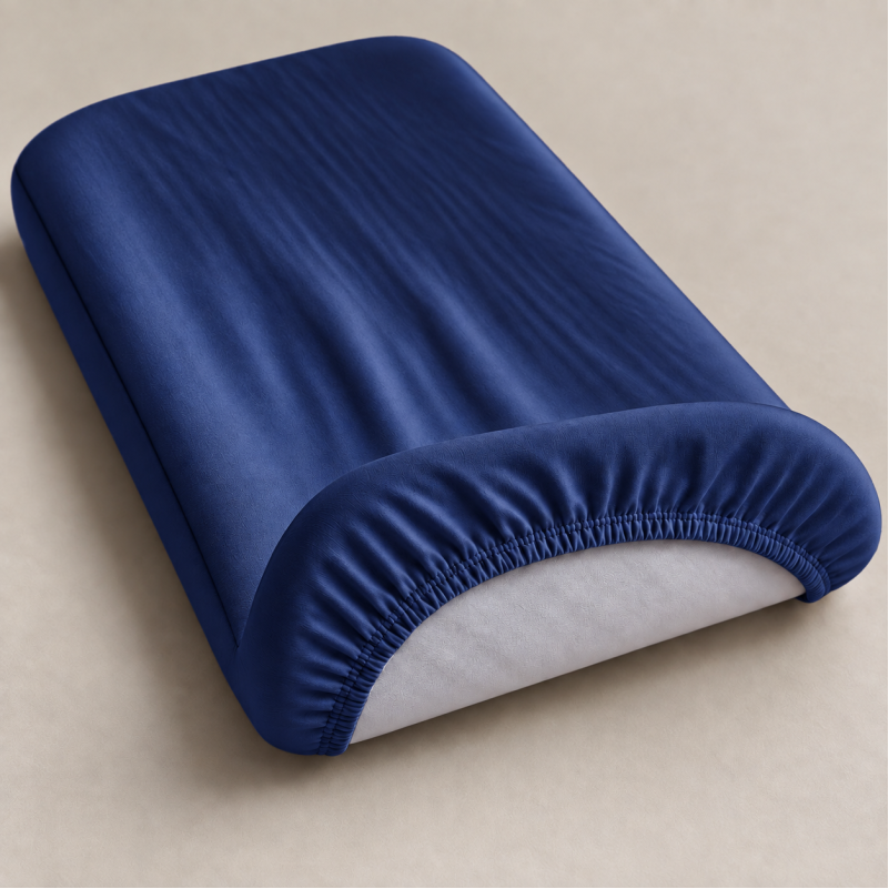 Комплект постельного белья в кроватку 90*110 Satin Stripe 30-0021 Dark Blue - 3
