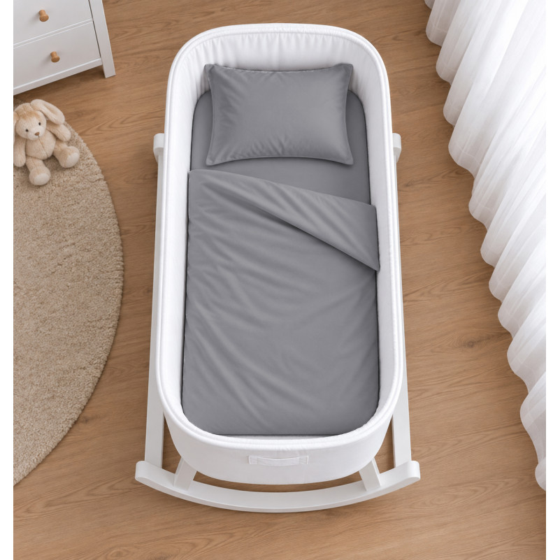Комплект постельного белья в кроватку  90*110 16-5703 Light Gray - 1