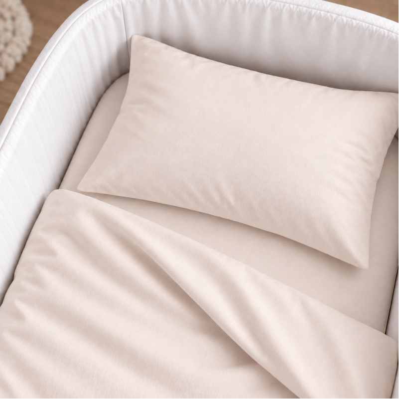 Комплект постельного белья в кроватку  90*110 Poplin Line "002 Milky White" - 2