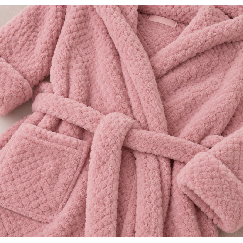  Халат детский утепленный "Snuggle Star" pink-peach - 1