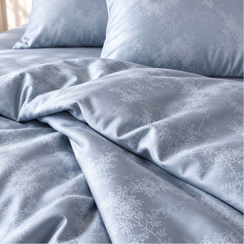 Комплект постільної білизни Tencel Pearl Marble blue - 3