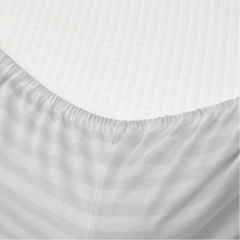 Простынь на резинке Cotton Twill 55-0001 Romina - высота 25 см (детские10 см) - 1
