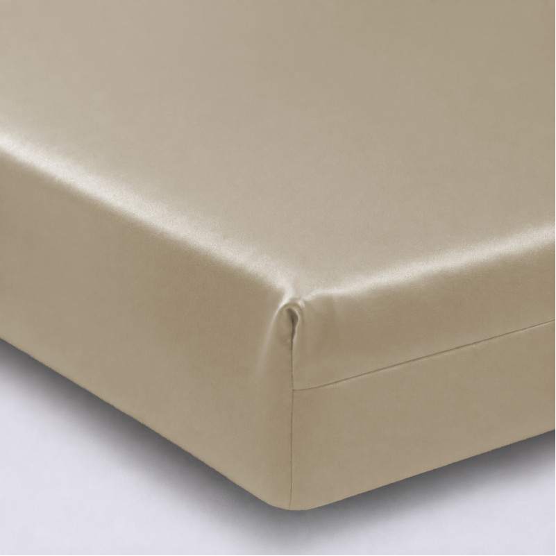 Простынь на резинке Satin Light Pro 10-016 Creamy  - высота 25 см (детские 10 см)