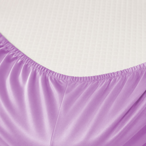 Простынь на резинке Satin Light Pro 10-018 Lilac  - высота 25 см (детские 10 см) - 2