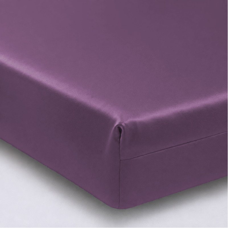 Простынь на резинке Satin Light Pro 10-012 Violet  - высота 25 см (детские 10 см)