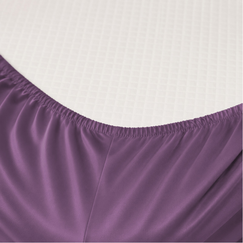 Простынь на резинке Satin Light Pro 10-012 Violet  - высота 25 см (детские 10 см) - 1
