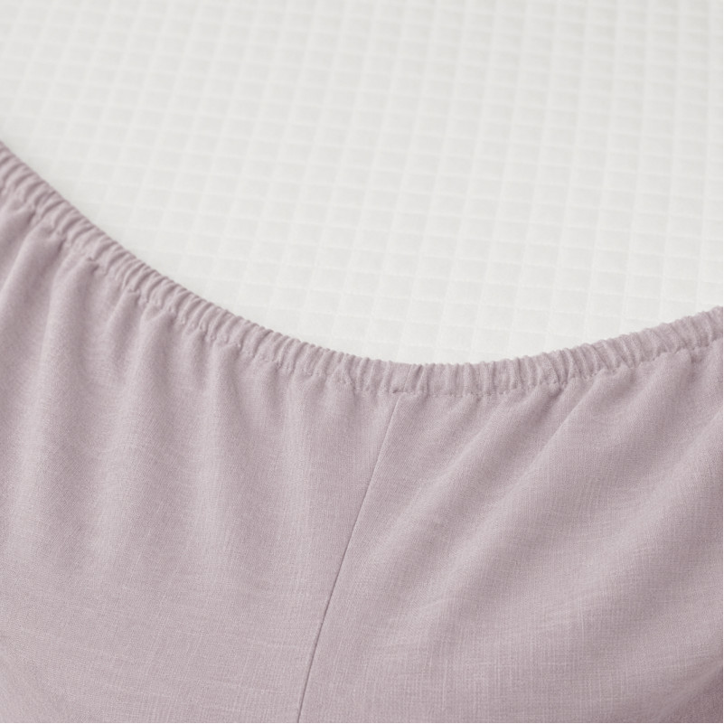 Простынь на резинке Лен Natural Linen "Amalia" - высота 25 см (детские 10 см) - 1