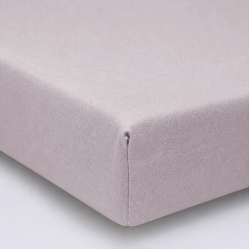 Простынь на резинке Лен Natural Linen "Amalia" - высота 25 см (детские 10 см)