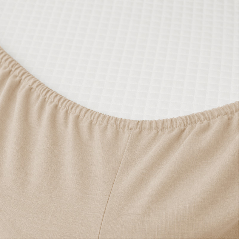 Простирадло на гумці №15-1214 Warm Sand Microfiber Premium - висота 25 см (дитячі 10 см) - 1