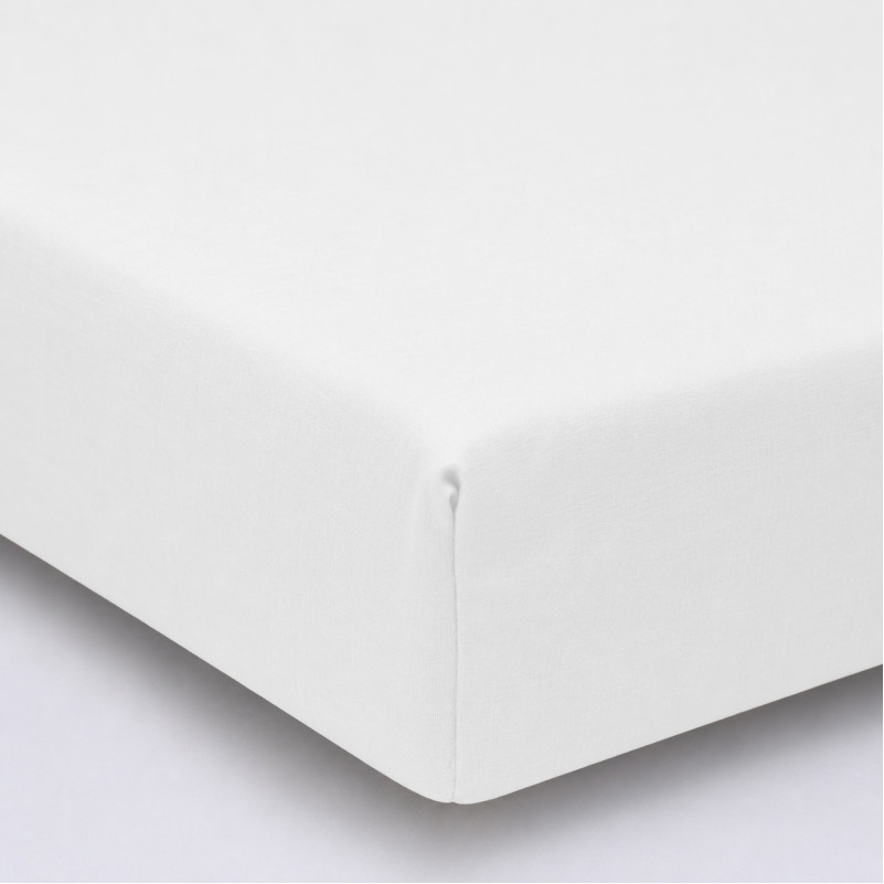 Простирадло на гумці №18-0000 White Microfiber Premium - висота 25 см (дитячі 10 см)