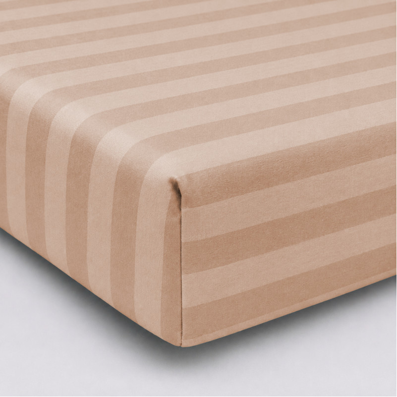 Простирадло на гумці Satin Stripe 30-0004 Cream