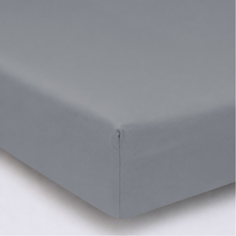 Простирадло на гумці MirSon Ranforce Elite 16-5703 Light Gray