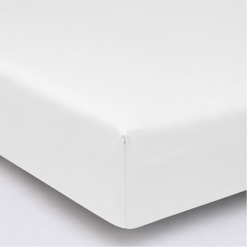 Простирадло на гумці MirSon Ranforce Elite 11-2107 White