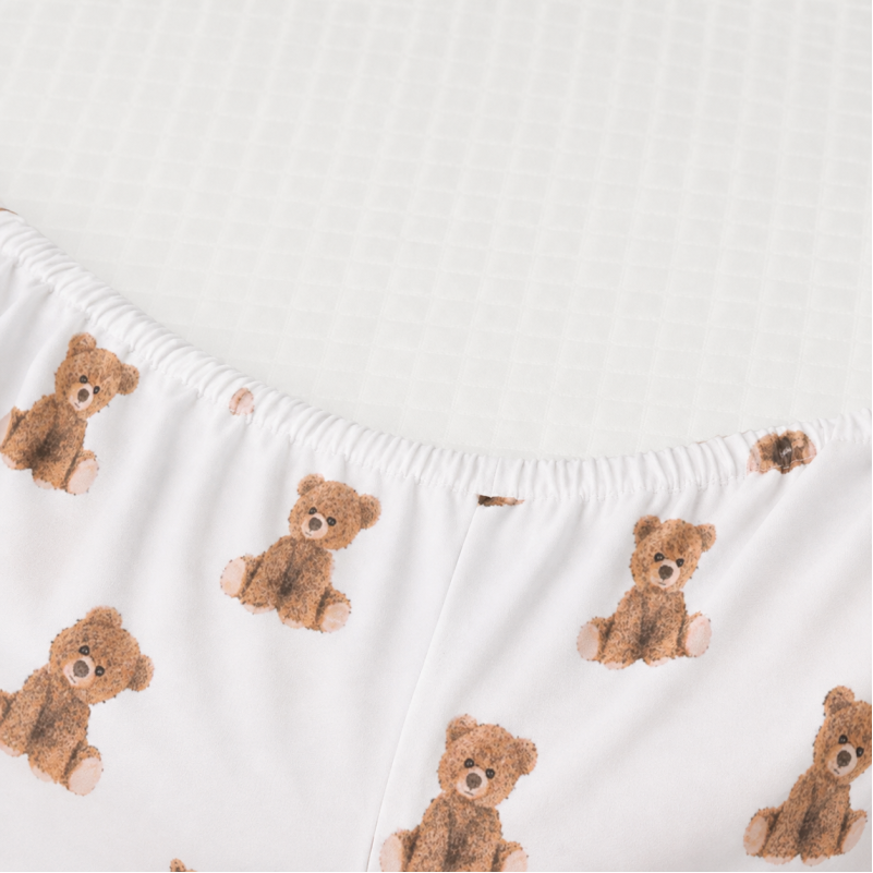Простирадло на гумці Фланель 017 "Teddy" висота 25 см (дитячі 10 см) - 1
