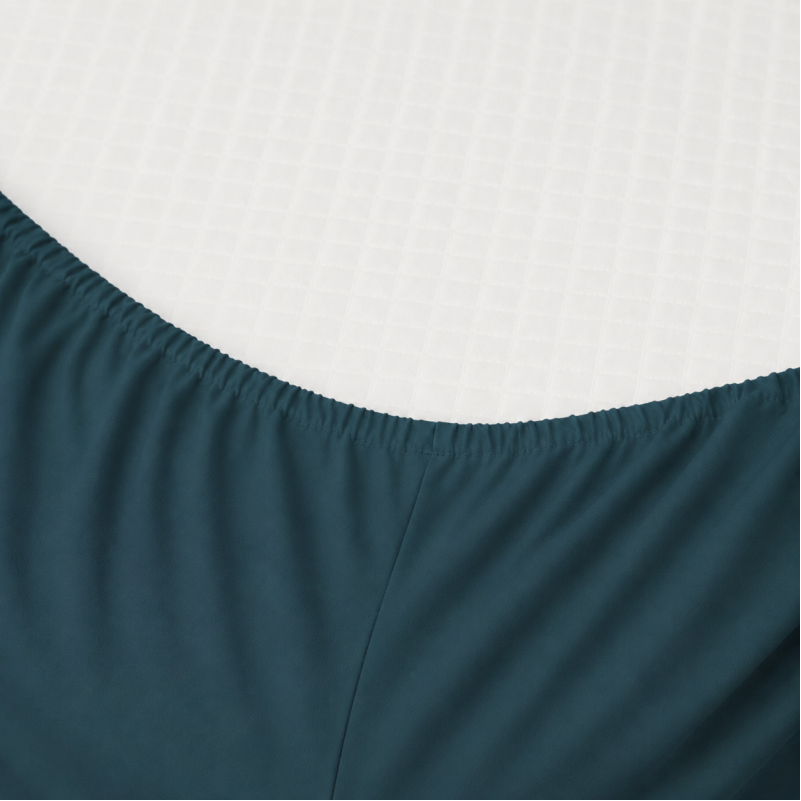 Простирадло на гумці Poplin Line "091 Emerald" - висота 25 см (дитячі 10 см) - 1