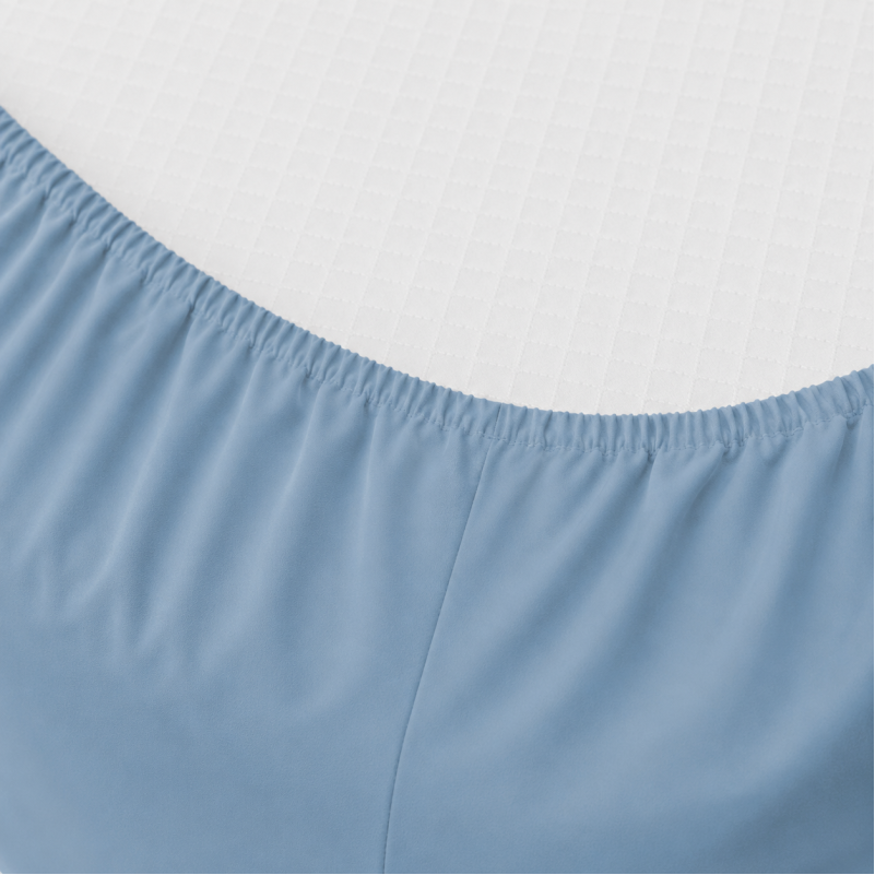 Простирадло на гумці Poplin Line "067 Green wave" - висота 25 см (дитячі 10 см) - 1