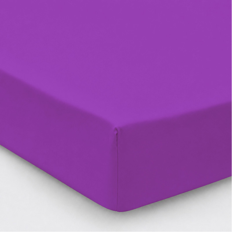 Простынь на резинке Сатин "0846 Lilac" высота 25 см (детские 10 см)