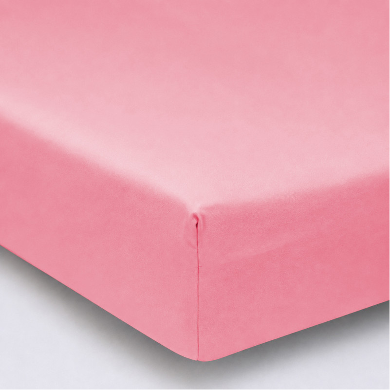 Простынь на резинке Вареный хлопок  40-0027 Rose Blush