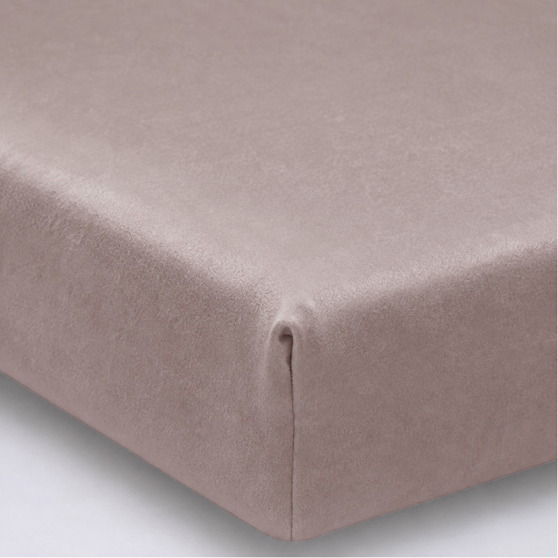 Простирадло на гумці Велюр Winter Frost 28-0004 Cream Velvet - висота 25 см (дитячі 10 см)