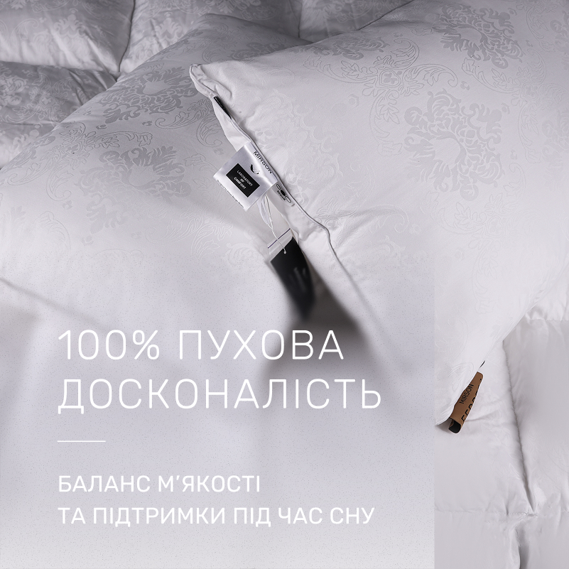 Одеяло пуховое 100% пух Premium class  №1501 Ferrero White (Деми) - 1