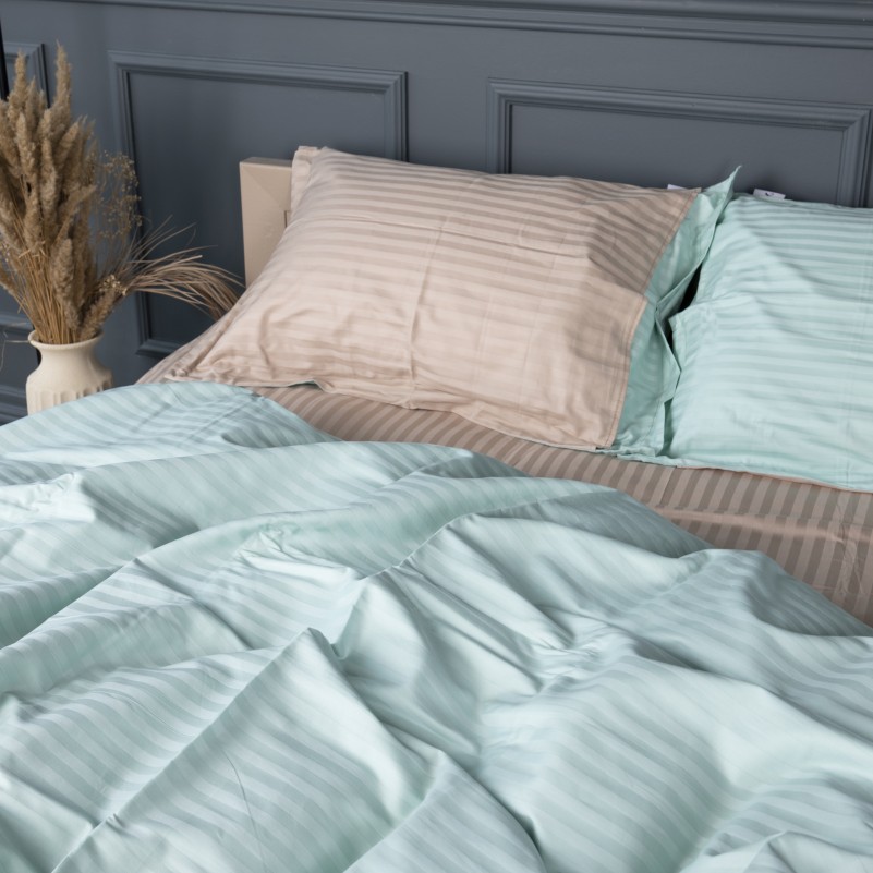 Постельное белье Satin Stripe 30-0013 + 30-0004 Rovena - 2