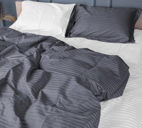 Постільна білизна Satin Stripe 30-0012 + 30-0001 Vevina - 2