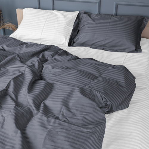 Постельное белье Satin Stripe 30-0012 + 30-0001 Vevina - 2