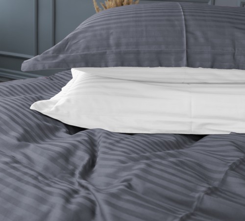 Наволочка Satin Stripe 30-0012 + 30-0001 Vevina