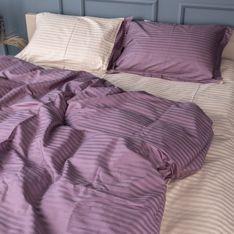 Пододеяльник Satin Stripe 30-0008 + 30-0004 Waleis