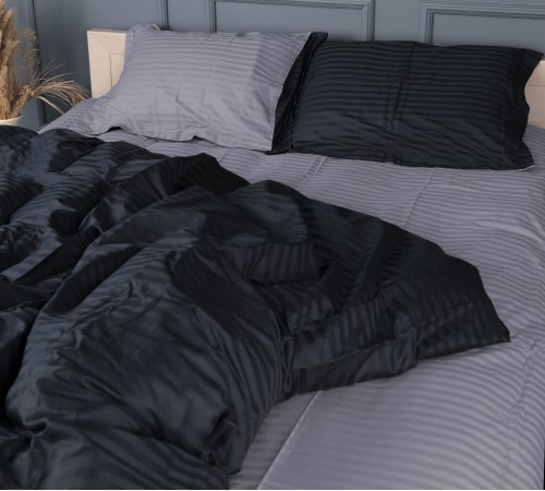 Пододеяльник Satin Stripe 30-0021 + 30-0012 Yamindi