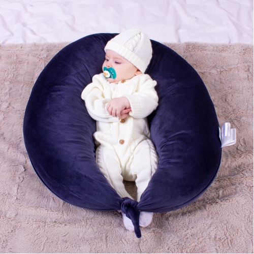 Подушка для беременных и кормления №8304 Velvet Line 28-0006 Navy blue