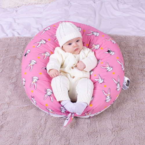 Подушка для беременных и кормления №8329 Print Line 17-0528 Bunnies pink