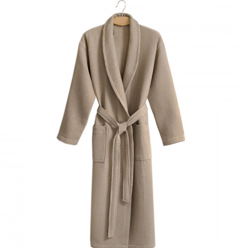 Халат С №302 Waffle robe Beige - 2