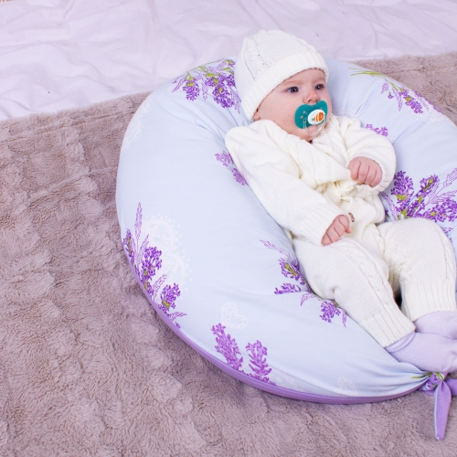 Подушка для беременных и кормления №8313 Print Line 17-0130 Lavender sea