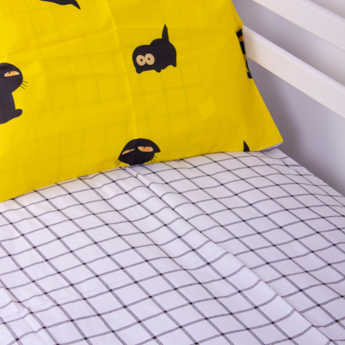 Простынь Бязь Kids Time 17-0572 Black Cat