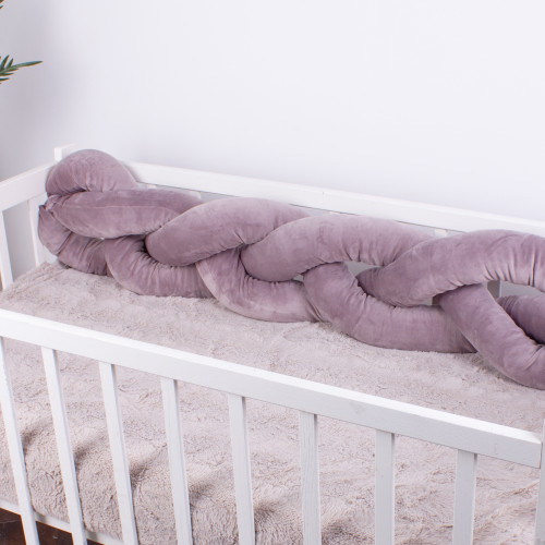 Велюровая коса Kids Time 28-0005 Ashen Velvet