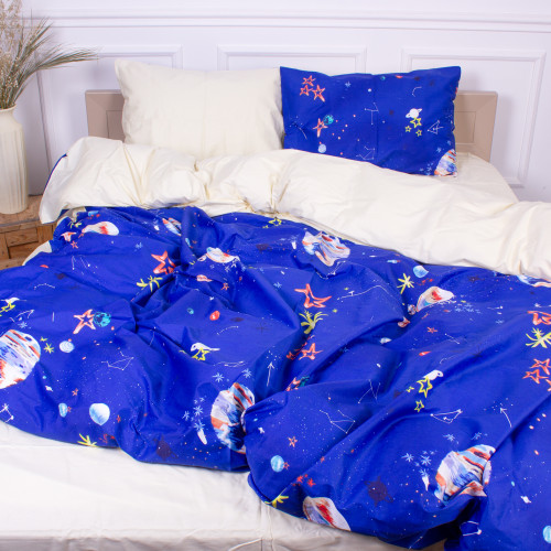 Комплект постільної білизни Сатін 22-1256 Kingfisher - 2