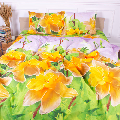 Комплект постельного белья Микрофибра принт 15-0609 Orchid