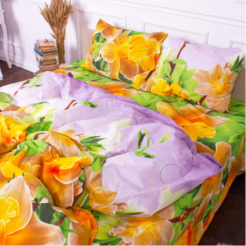Комплект постельного белья Микрофибра принт 15-0609 Orchid - 2