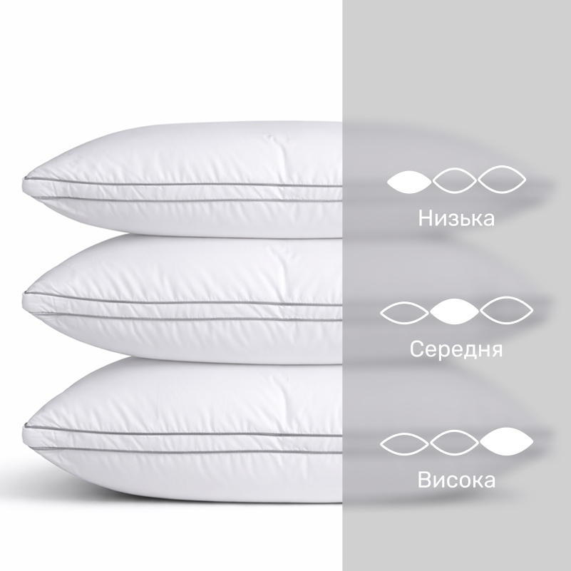 Подушка пуховая Luxury Exclusive пух Luxury №151 100% пух Luxury class тик Luxe (мягкая) - 3