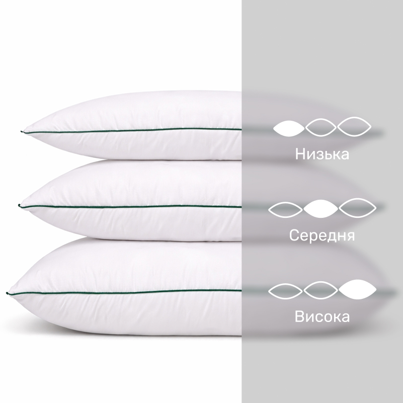 Подушка бамбуковая Eco Line Vital №1564 BamBoo микросатин (высокая) - 3