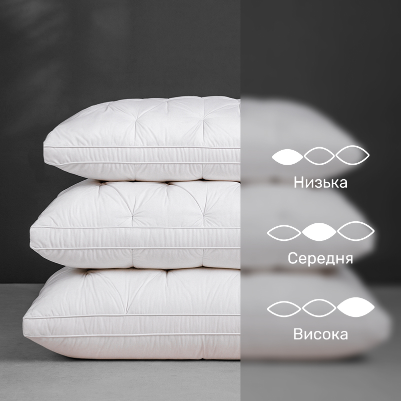 Подушка пуховая Imperial Brilliance 100% пух Imperial class мако-батист (средняя) - 3