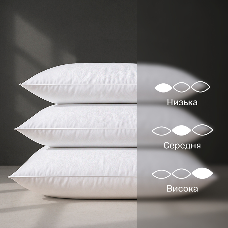 Подушка пуховая 100% пух Premium class №15-02 Ferrero White - 3