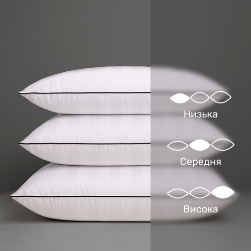 Подушка пухова Royal Hand Made №908 100% пух Premium сатин (пружна) - 4