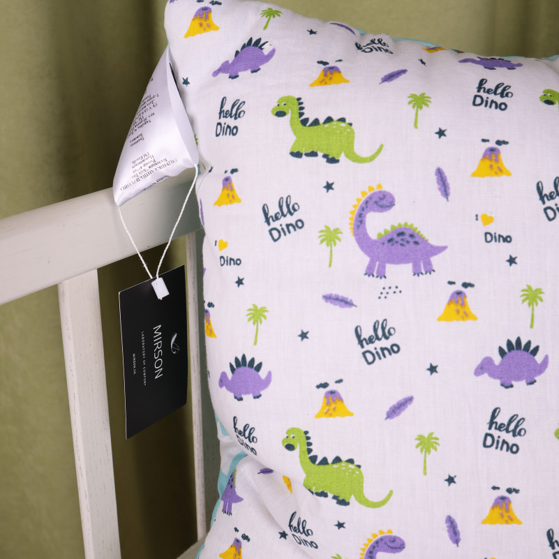 Подушка антиалергенна №3819 Kids Time 18-0001 Hello Dino бавовна бязь - 2
