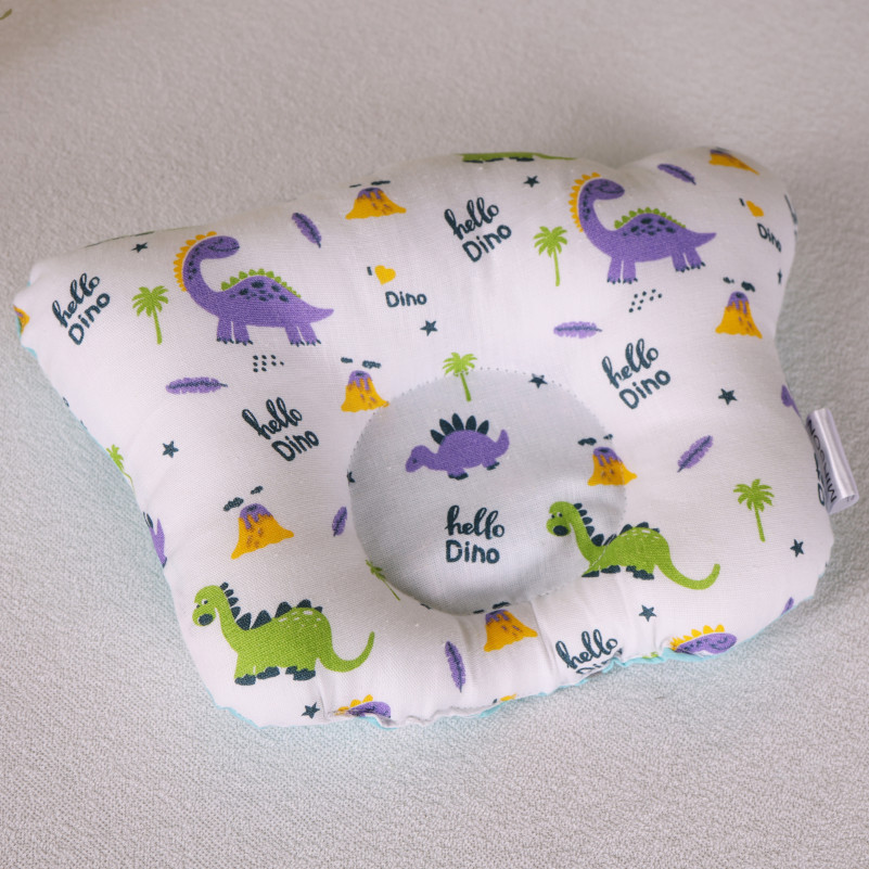 Подушка дитяча Ведмедик Kids Time 18-0001 Hello Dino EcoSilk бязь